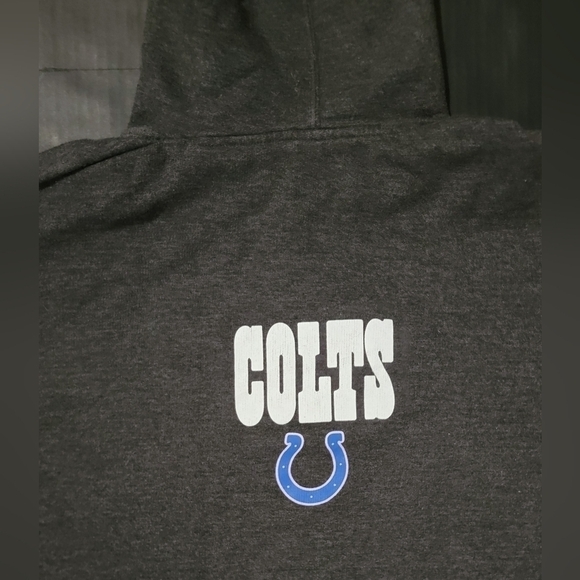 NFL Team Apparel Indianapolis Colts Dark Gray Hoodie Size XL - Picture 9 of 10